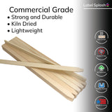 25 Pack Wooden Garden Stakes, 17.5" Long x 3/4" Wide, Made in USA Pine Plant Markers, Chisel Point Yard Stakes for Gardening, Landscaping, Row Labels, Signs & Crafts