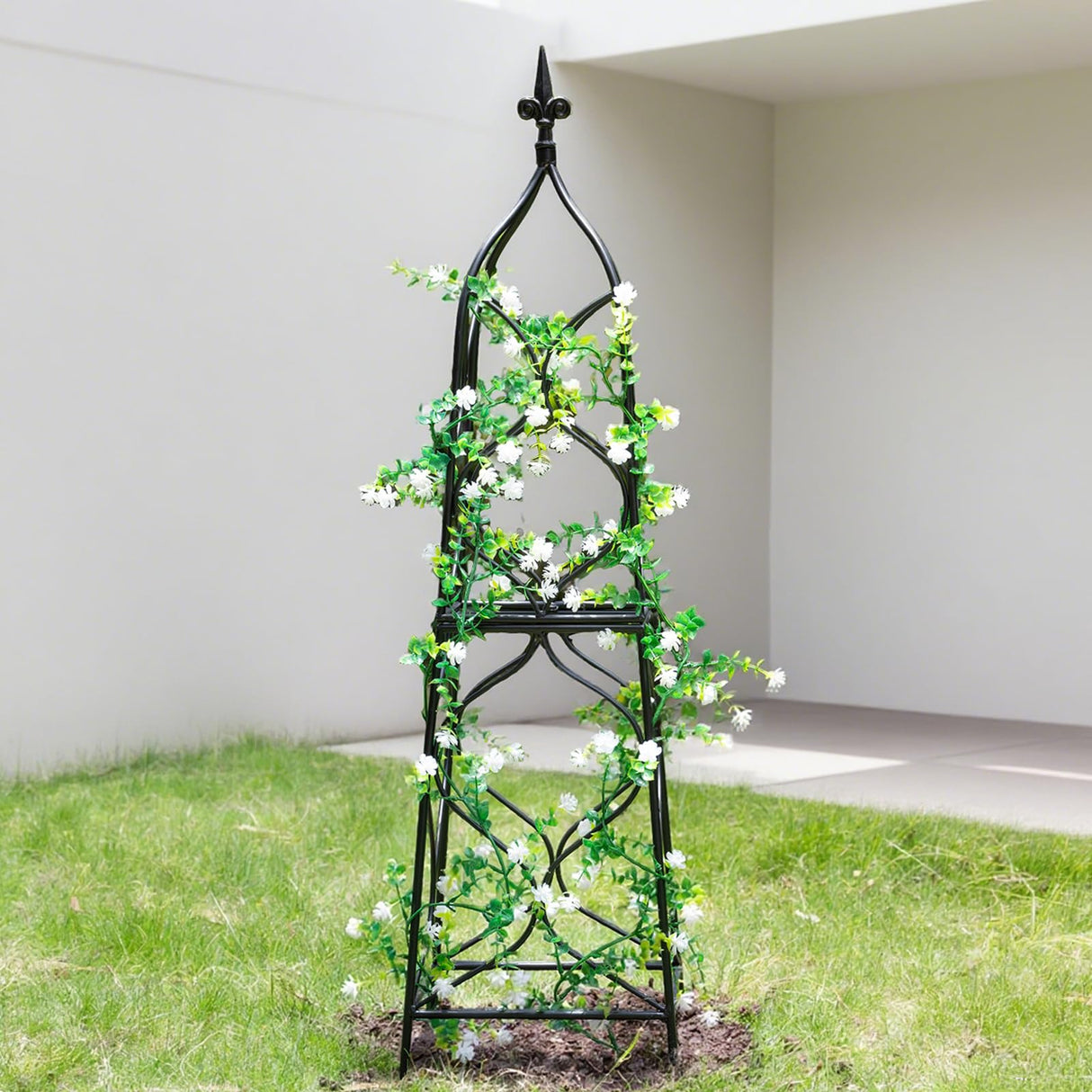 GOOOXIM Metal Obelisk Trellis - 38.3"" Climbing Support for Vines & Roses