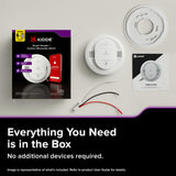 Kidde Hardwired Kidde App Enabled Smart Smoke and Carbon Monoxide Detector, AA Battery Backup, Voice Alerts, Interconnected Alarm