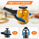 TOPGROT 2-Pack Grabber Reacher Tool, 34" Foldable Reacher Grabber Pickup Tool with 360° Anti-Slip Rotating Jaw & Magnets, 4" Wide Claw Opening Reachers for Seniors, Trash Picker Tool