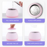 Zima Dental Pod | Rose Pink | Ultrasonic Retainer Cleaner Machine | Aligner, Nightguard, Mouth Guard, Denture Cleaner | Oral Dental Care FSA HSA Approved