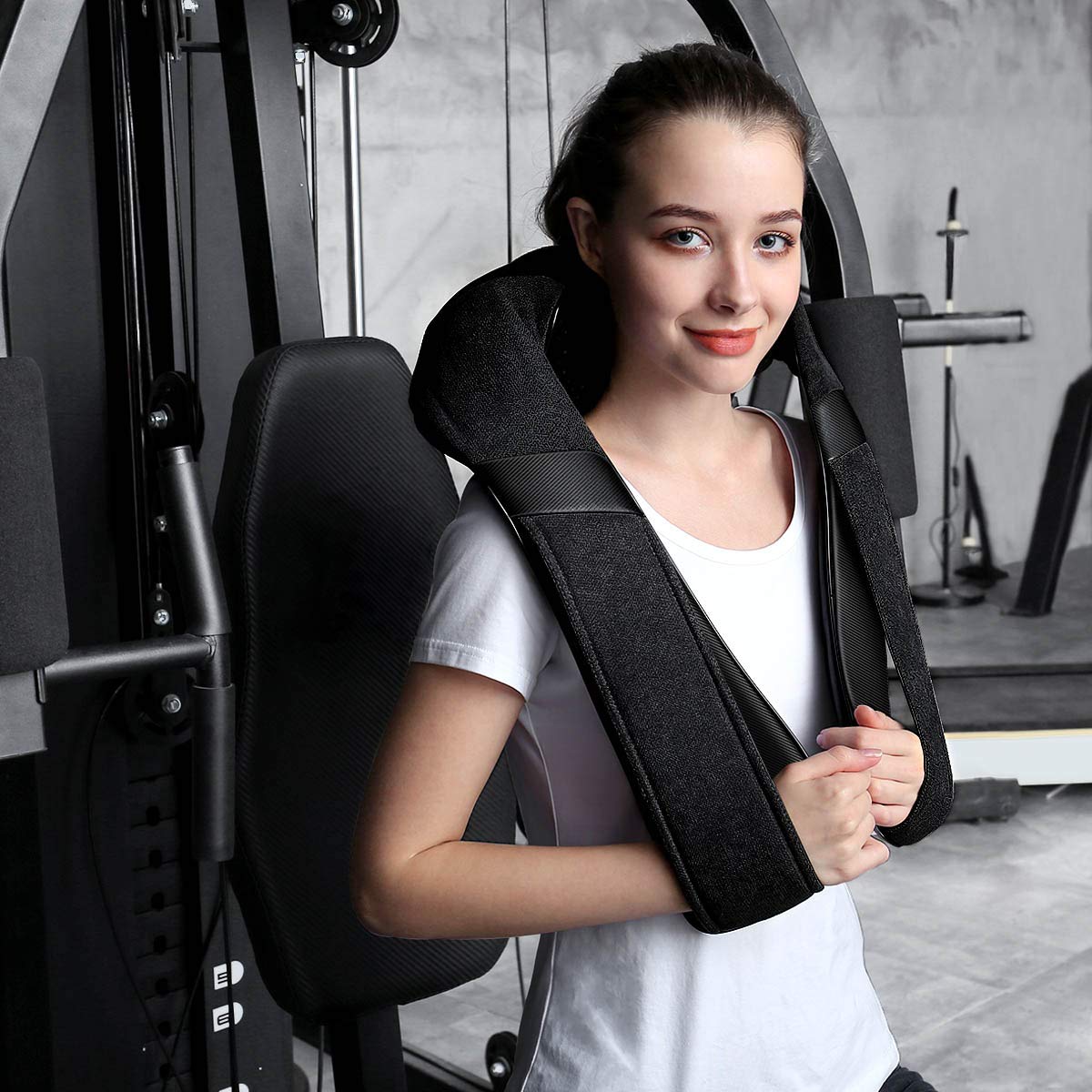 Shiatsu Neck and Shoulder Back Massager with Heat – Electric Deep Tissue Kneading Massage Pillow for Pain Relief and Relaxation – Perfect Gifts for Mother’s Day, Father’s Day, Birthdays, and Christmas