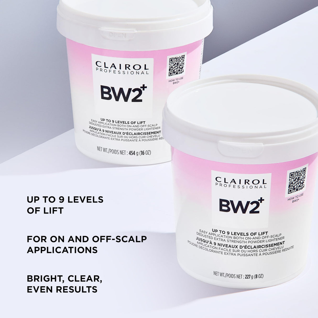 Clairol Professional BW2+ Dedusted Extra Strength Powder Lightener for Hair Highlights, 32 oz.