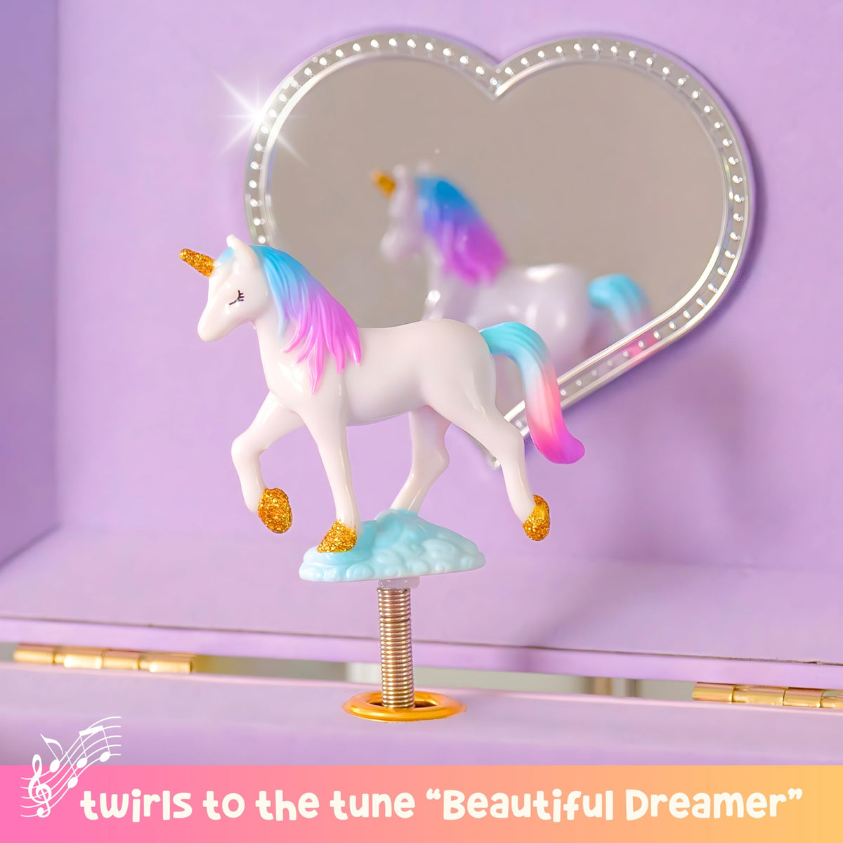 Giggle & Honey® Musical Unicorn Jewelry Box for Girls