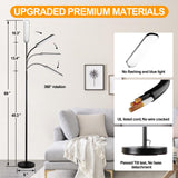 marctronic Floor Lamp, 18W 1800LM Super Bright LED Floor Lamp with Remote & Works with Smart Plug, Dimmable Timing Eye Caring Reading Lamps Floor Standing for Living Room Bedroom Office