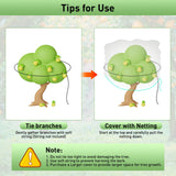 2PCS Large Fruit Tree Netting with Drawstring and Zipper, 6 x 6.6FT Blueberry Bush Netting Cover, Garden Bird Netting Plant Cover for Protect Plant Fruit Flower from Birds, Bugs, Cicadas, Insects