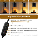 Briever Dimmable Candle Warmer Lamp with Timer, Height Adjustable Electric Candle Wax Warmer, Christmas Birthday Gifts for Women Mom, House Warming Gifts New Home Room Decor, Black Solid Wood Base