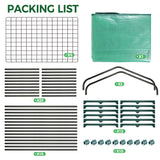 Mini Greenhouse for Indoor Outdoor: Ohuhu 23 x 19 x 75-Inch Small Plastic Plant Green House 5-Tier Rack Stand Portable Greenhouses with Durable PE Cover for Seedling, Ideal Gardening Gifts