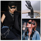 Y2k Accessories Set Included Star Y2k Silver Necklace