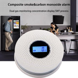 Exhaust Alarm with Visual LCD Display Double Transducer Detection Structure Loud 85dB for Indoor Observing Battery Propelled Exhaust Together