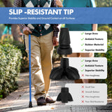 GPTCAMP G2 Walking Stick, Fold-up Walking Cane for Women and Men with Wrist Strap, Portable, Foldable, Collapsible, Lightweight and Sturdy with Comfortable T Handle