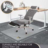 Kuyal Office Chair Mat for Carpet, 32x49 Clear Heavy Duty Computer Chair Mat, Under Desk Protector Carpeted Floors Mat, Easy Chair Movement,Ship Flat