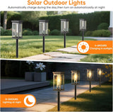 RAVICEN Solar Pathway Lights Outdoor Waterproof – 12 Pack Bright Solar Powered Garden Lights with Auto On/Off, IP65 LED Landscape Lighting for Walkway Patio Lawn Yard Decor