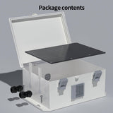 Namunanee Outdoor Electrical Junction Box, ABS Water Resistant Enclosure with Internal Mounting Panel & Hinged Cover (13" H* 9.2" L* 5.6" W)