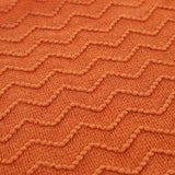 BATTILO HOME Burnt Orange Throw Blanket for Couch, Decorative Fall Throw Blanket with Tassels Halloween Throw Fall Decor, 50"x60"