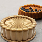 WBJKZJD Charlotte Cake Mold, 9 Inch Cake Pan Aluminium Kitchen Accessories Decoration Christmas Wedding Valentine’s 3D Charlotte Cake Pan (Flower Shape)