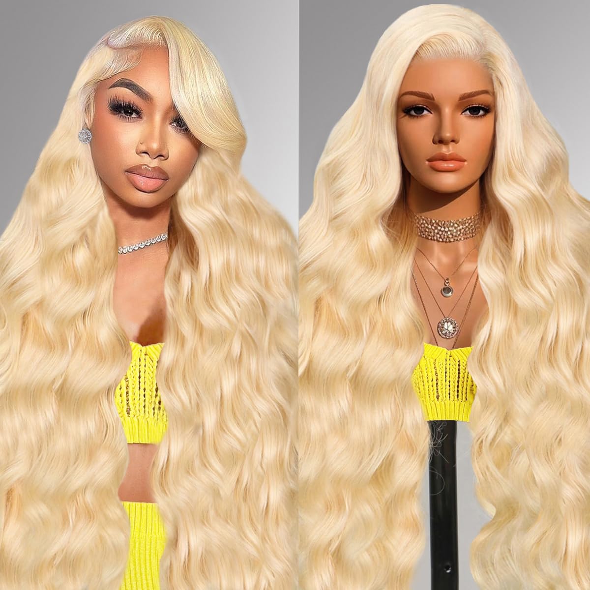 JILCA 30 Inch 613 Lace Front Wig Human Hair 200 Density Blonde Wig Human Hair 613 HD Lace Frontal Wig 13x6 Body Wave Lace Front Wigs Human Hair Pre Plucked Blonde Wigs For Women 613 Wig With Baby Hair