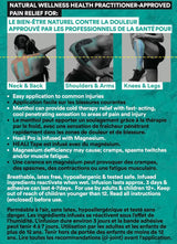 Heali Kinesiology Tape with Magnesium and Menthol, 20 Pcs Precut Strips, K Tape Roll, Knees, Physical Therapy Sports Tape for Muscle and Joint Pain Relief, Water Resistant, Blue Inspo