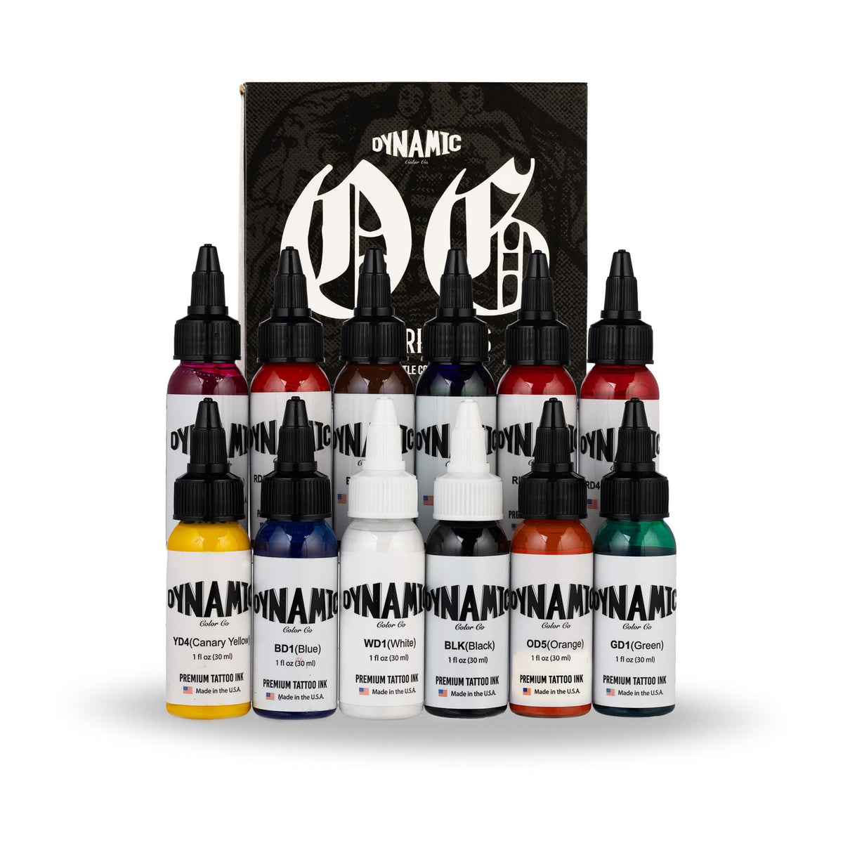 Dynamic Color Co Dynamic Color Co - OG Color Ink Set, 12 Bottles (1 oz Each) Includes ...
