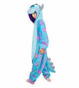 Wishliker Kids Animal Onesie Pajamas Halloween Cosplay Sully Costume One Piece Christmas Girls Boys Party Wear