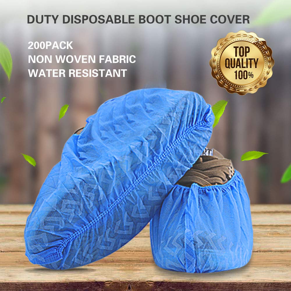 Shoe Covers Disposable 200 Pack (100 Pairs)