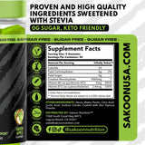 Sakoon nutrition 5000mg Creatine Monohydrate Infused Gummies | Increase Strength and Build Muscle, Sugar-Free, Vegan, Apple Flavor, 120 Count