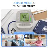 VOLUETH Pediatric Blood Pressure Cuff, Blood Pressure Monitor for Kids & Adult, Small Cuff 7"-9"，Medium/Large Cuff 9"-17"，Perfect for Health Monitoring