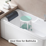 Shower Chair for Inside Shower, FSA/HSA Eligible Swivel Shower Stool 350lbs, Adjustable Tub Chair and Bathroom Stool with Storage Tray for Seniors, Elderly, Bath Handicap & Disabled