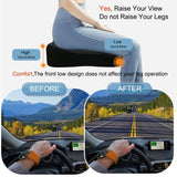 ACBAGI Adult Car Booster Seat for Driver, Driving Seat Cushion,Comfort Memory Foam Car Seat Cushion for Height, Seat Cushion for Car,Office Chair and Home Chair (Black B)