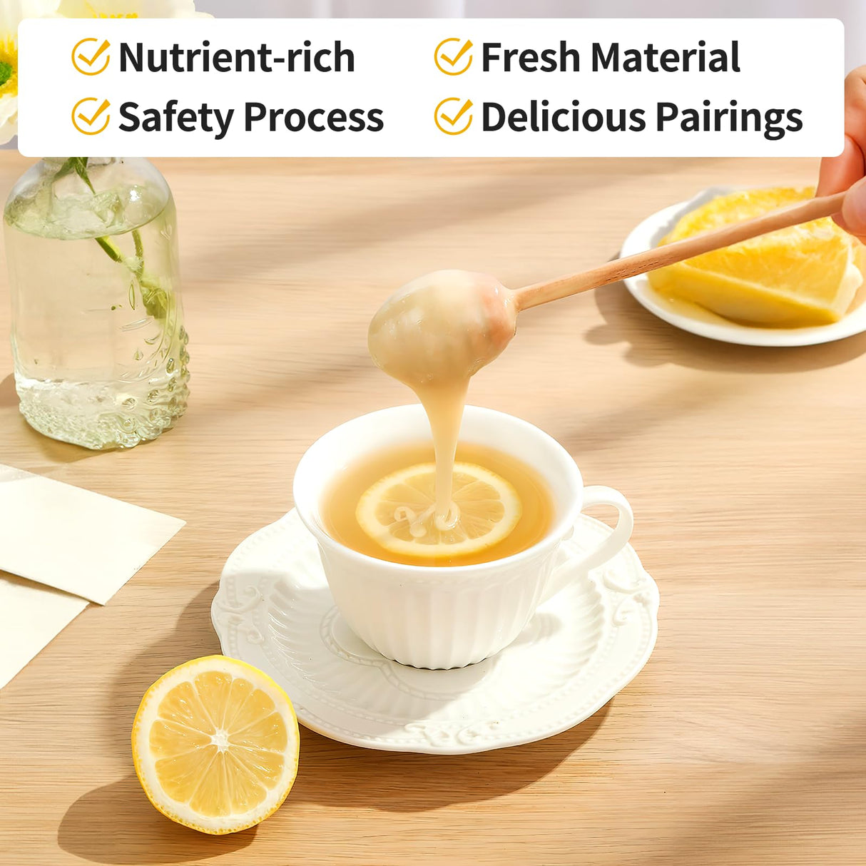 15OZ Sea Moss Gel Irish Wildcrafted Seamoss Gel, Vegan Superfood Vitamins Mineral Support, Pineapple Flavor