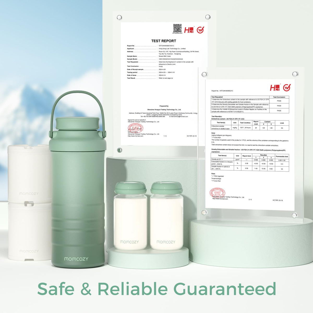 Momcozy 22oz Portable Breastmilk Cooler for 24H Outdoor, Newborn Essentials