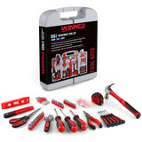 WINNER 156-Piece Delicate All-Purpose Home Tool Kit in Foldable Toolbox, Unisex | Complete and Essential Hand Tools Set for General House Repairs, Garage, Apartment, Office, Dorm, Perfect Holiday Gift