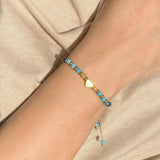 yupoxiu Inspirational Gifts for Women Birthday - Natural Stone Bracelets, Thinking of You Get Well Soon Gifts for Women Friend Sister (G-Blue Aventurine & Life)