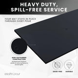Professional Service Mat 18” x 12” - Bar Mats for Countertop, Non-Slip Rubber Bar Mat - Easy to Clean, Quick Dry Spill-Free, Odor-Free - Heavy Duty PVC Rubberized Mat for Home Bartending - 2 Pack