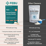 FEBU Enzyme Oxygen Laundry Booster, Fragrance Free, 2 lbs
