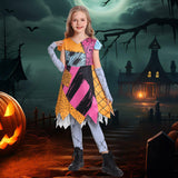 Costume Girls Kids Christmas Nightmare Cosplay Outfit Toddler Halloween Costumes Doll Princess Dress Up Set with Red Wig Tattoo Stickers CA039XXL