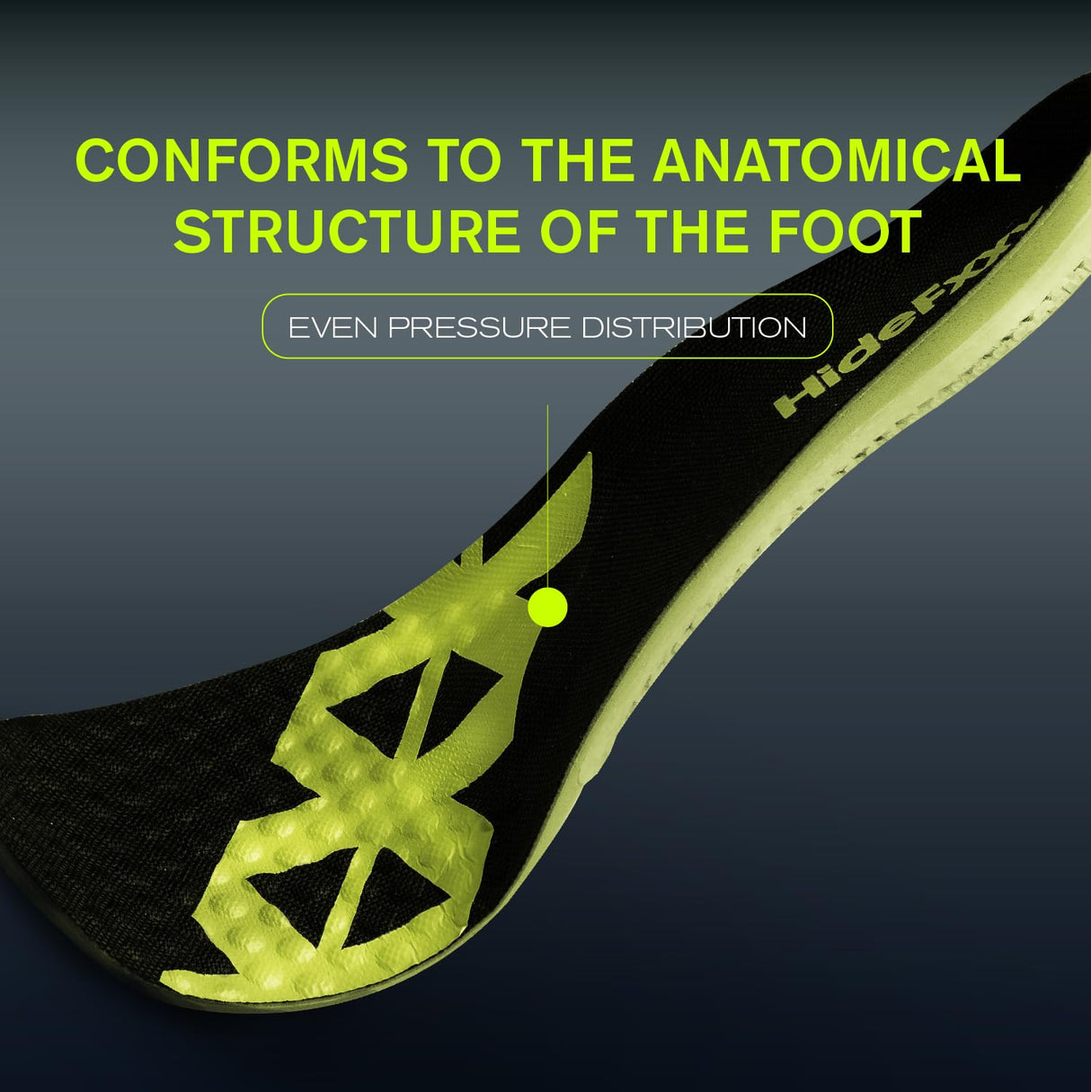 HideFxxx Carbon Fiber Insoles, Sprots Insoles for Men, Arch Support Insoles Orthotic Inserts PORON Gel Insoles for Basketball, Running and Training (US 9-11 | EU 43-45)