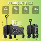100KG Collapsible Foldable Small Wagon Carts Portable Folding Outdoor Cart