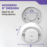 Kidde Smoke & Carbon Monoxide Detector, AA Battery Powered, LED Warning Light Indicators, 4 Pack