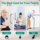 2 Pack 16 Inch Grab Bars for Bathtubs and Showers, Safety Bathroom Shower Grab Bars for Seniors Holds up to 500LBs, Handicap Grab Bars Stainless Steel, Anti Slip Shower Handle for Wall, Elderly