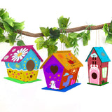 hapray 4 Pack Bird House Crafts for Kids Ages 5-8 8-12, Buildable DIY Birdhouse Kit for Children to Build, Summer Arts and Craft Projects with Paint, 3+ Boy Girl Gift for Halloween Christmas