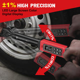 SUERCUP 3/8-inch Digital Torque Wrench(1.5-99.6Ft.Lb/2-135Nm) ±1% Accuracy Digital Torque Wrench with Vibration, Buzzer,LED Notification and Five Units of Measure, for Motorcycle, Auto Repair
