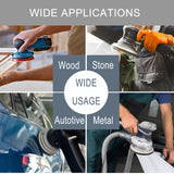 6 Inch 50 Pcs Wet Dry Sanding Discs Hook and Loop, 320 400 600 800 1000 Assorted Grit Waterproof Sandpaper Silicon Carbide for Random Orbital Sander, Automotive Wood Metal Polishing & Sanding