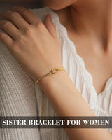 Sister Gifts, Sisters Birthday Jewelry Gifts from Sister Knot Bracelet