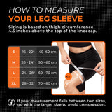 Incrediwear Leg Sleeve – Full Length Long Leg Sleeve for Leg Pain Relief & Muscle Recovery, Helps Reduce Swelling & Inflammation, Promotes Circulation, Leg Sleeves for Men & Women (Charcoal, Small)