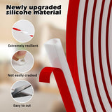 Bantie 40FT Weather Stripping Door Seal - Self Adhesive Weather Insulation Strip Weatherstripping Silicone D Shaped Seal Strip Door Frame Gap Filler/Window Soundproofing