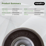 Marathon 00026 Flat Free 2.80/2.50-4 Tire and Wheel Assembly, 3” Centered Hub, 1/2” Ball Bearings, Replacement Tire for Casters, Utility Carts and Other Equipment, Easy Install Assembly