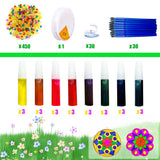 AUEKIV 30 Sets Suncatcher Kit Mandala Suncatchers Window Art Paint Sun Catcher DIY Craft Kits Flower Suncatcher Kit for Summer Decoration Home Activity Art Project Birthday Party Favors