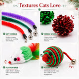 Cat Advent Calendar 2026, 24 Days Assorted Interactive Toys for Indoor Cats