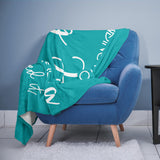 Pubrave Gifts for Women, Thinking of You/Cheer Up/Inspirational Gifts for Christmas/Birthday/Get Well, Hug/Love Blanket Teal 60x50in